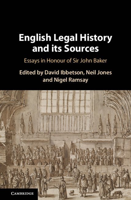 English Legal History and its Sources 1