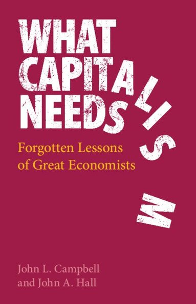 John L. Campbell, John A. Hall - What Capitalism Needs, Inbunden