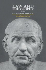 bokomslag Law and Philosophy in the Late Roman Republic