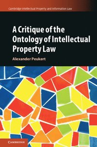 bokomslag A Critique of the Ontology of Intellectual Property Law