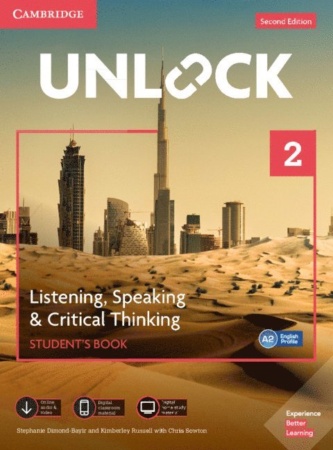 Unlock Level 2 Listening, Speaking & Critical Thinking Student's Book, Mob App and Online Workbook w/ Downloadable Audio and Video 1