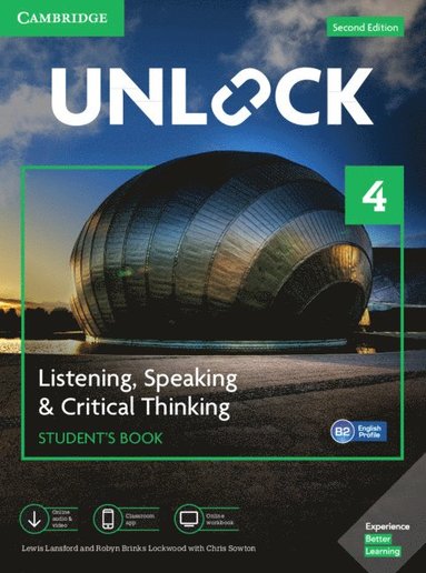 bokomslag Unlock Level 4 Listening, Speaking & Critical Thinking Student's Book, Mob App and Online Workbook w/ Downloadable Audio and Video