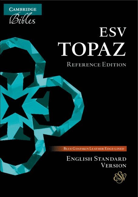 ESV Topaz Reference Edition, Dark Blue Goatskin Leather, ES676:XRL 1