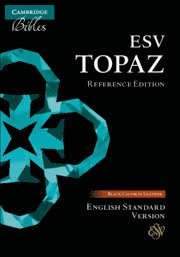 TBD - ESV Topaz Reference Edition, Black Calfskin Leather, ES675:XR, Inbunden