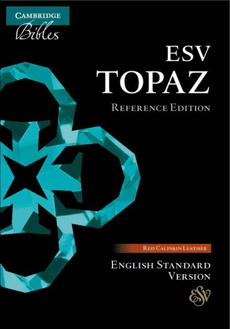 ESV Topaz Reference Edition, Cherry Red Calfskin Leather, ES675:XR 1