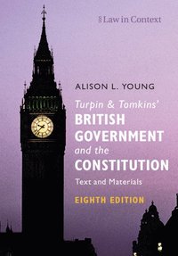bokomslag Turpin and Tomkins' British Government and the Constitution