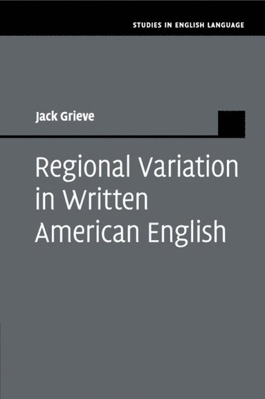 bokomslag Regional Variation in Written American English