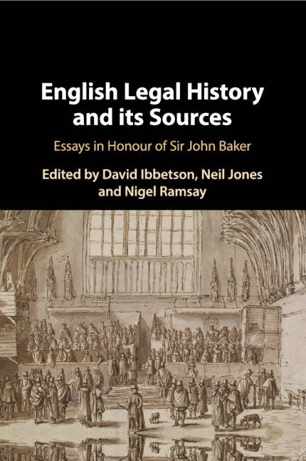 English Legal History and its Sources 1