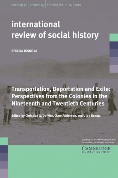 Christian G. De Vito, Clare Anderson, Ulbe Bosma - Transportation, Deportation and Exile, Häftad