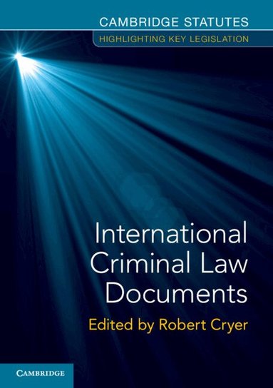 Robert Cryer - International Criminal Law Documents, Häftad