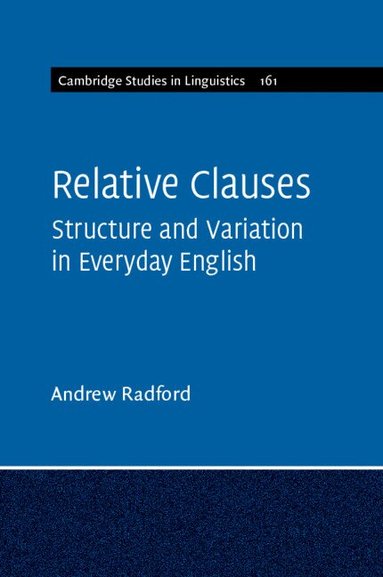 Andrew Radford - Relative Clauses, Häftad
