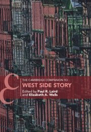 bokomslag The Cambridge Companion to West Side Story