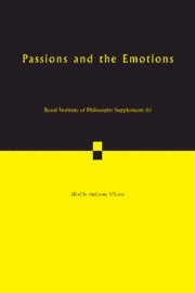 bokomslag Passions and the Emotions: Volume 85