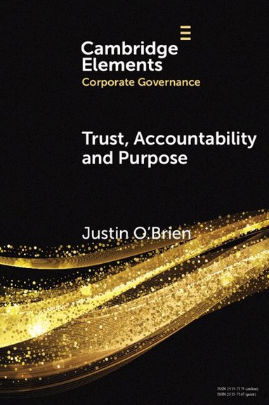 Justin O'Brien - Trust, Accountability and Purpose, Häftad