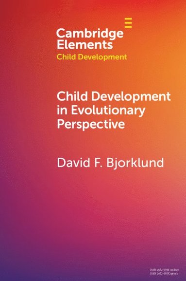 bokomslag Child Development in Evolutionary Perspective