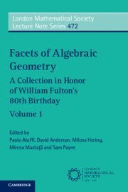 bokomslag Facets of Algebraic Geometry: Volume 1