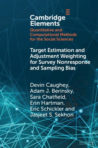 bokomslag Target Estimation and Adjustment Weighting for Survey Nonresponse and Sampling Bias