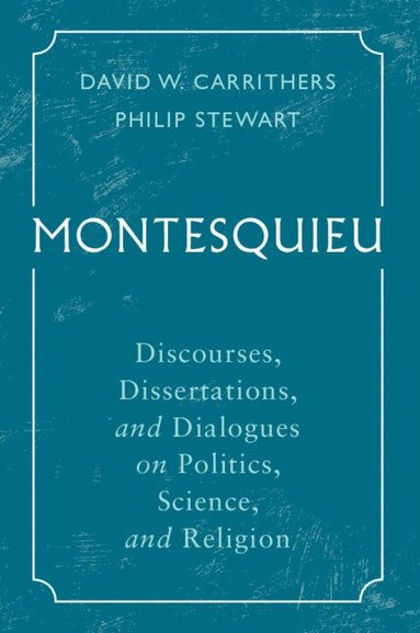 David W. Carrithers - Montesquieu, Häftad