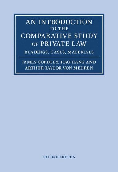 bokomslag An Introduction to the Comparative Study of Private Law