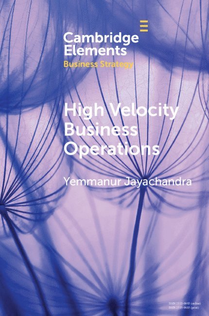 Yemmanur Jayachandra - High Velocity Business Operations, Häftad