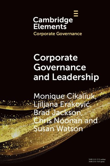 bokomslag Corporate Governance and Leadership