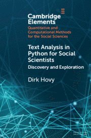 bokomslag Text Analysis in Python for Social Scientists
