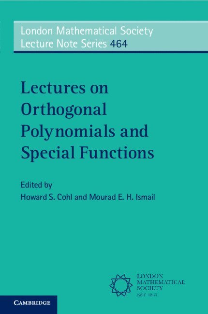 Lectures on Orthogonal Polynomials and Special Functions 1