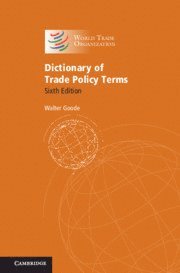 bokomslag Dictionary of Trade Policy Terms