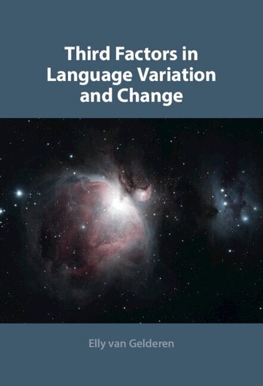 Elly Van Gelderen - Third Factors in Language Variation and Change, Inbunden
