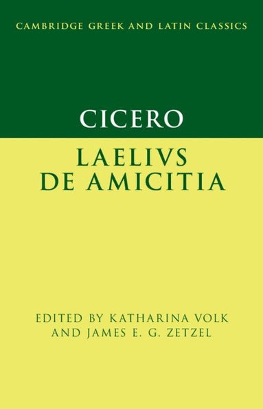 bokomslag Cicero: Laelius de amicitia