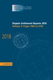 bokomslag Dispute Settlement Reports 2018: Volume 5, Pages 1983 to 2516