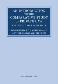 bokomslag An Introduction to the Comparative Study of Private Law