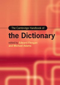 bokomslag The Cambridge Handbook of the Dictionary