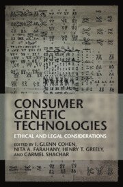 bokomslag Consumer Genetic Technologies