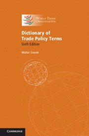 bokomslag Dictionary of Trade Policy Terms