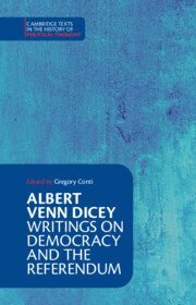 bokomslag Albert Venn Dicey: Writings on Democracy and the Referendum