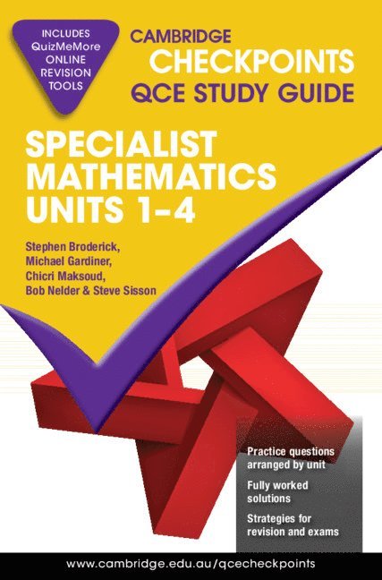 Cambridge Checkpoints QCE Specialist Mathematics Units 1-4 1