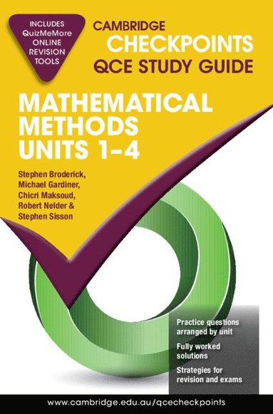 bokomslag Cambridge Checkpoints QCE Mathematical Methods Units 1-4