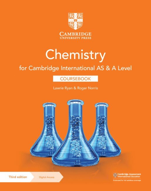 Cambridge International AS & A Level Chemistry Coursebook with Digital Access (2 Years) 1