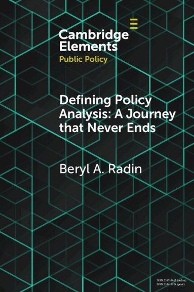 Beryl A. Radin - Defining Policy Analysis: A Journey that Never Ends, Häftad