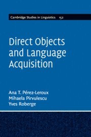 bokomslag Direct Objects and Language Acquisition