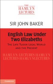 bokomslag English Law Under Two Elizabeths