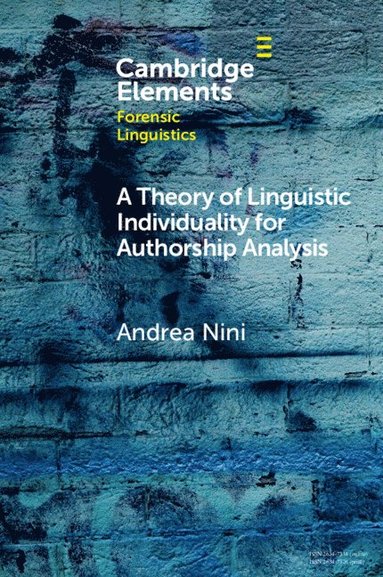 bokomslag Theory of Linguistic Individuality for Authorship Analysis
