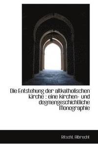 bokomslag Die Entstehung Der Altkatholischen Kirche: Eine Kirchen- Und Dogmengeschichtliche Monographie
