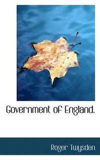 bokomslag Government of England.