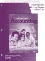 Working Papers for Gilbertson/Lehman/Gentene's Fundamentals of  Accounting: Course 1, 10th 1