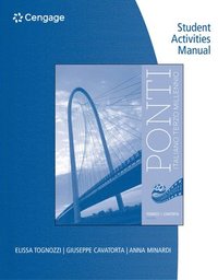 bokomslag Student Activities Manual for Tognozzi/Cavatorta's Ponti, 3rd