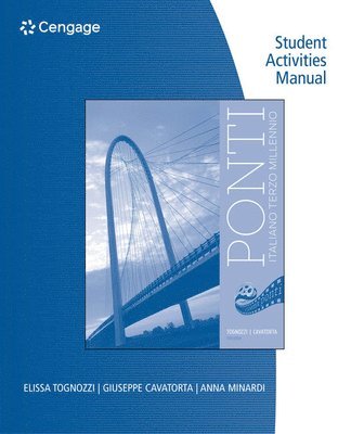 Student Activities Manual for Tognozzi/Cavatorta's Ponti, 3rd 1