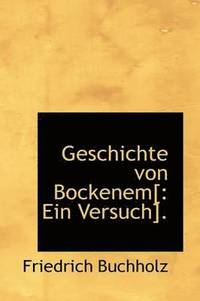bokomslag Geschichte Von Bockenem