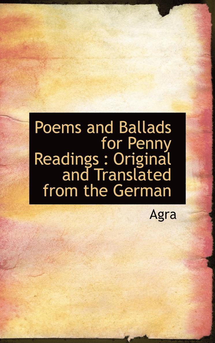 Poems and Ballads for Penny Readings 1